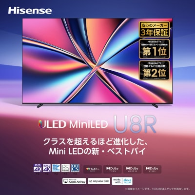 Hisense 【標準設置費込み】 液晶テレビ 100V型 (要事前見積)