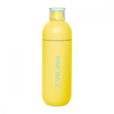 【レモンイエロー】軽量&デザインと使いやすさにこだわった PSステンレスタンブラー 360ml