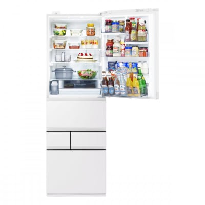 東芝　冷蔵庫【標準設置費込み】　452L　5ドア　右開き　冷凍冷蔵庫　GR-Y450GTM(WS)