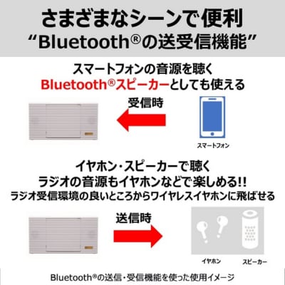東芝 Bluetooth送受信機能&高音質な密閉型ネオジウムスピーカー搭載 TY-AN2(W)