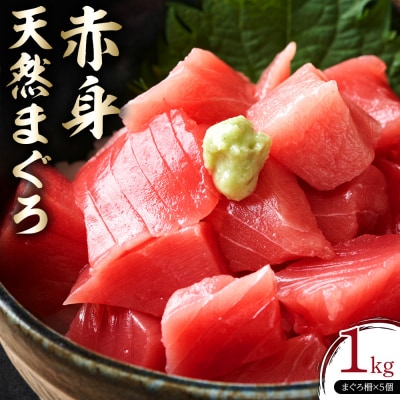 天然 マグロ 赤身 1kg ( 200g × 5柵 ) 