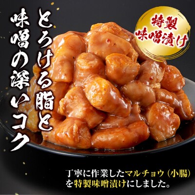 ＜訳アリ＞牛マルチョウ　特製味噌漬け　1.2kg(300g×4)【2026年9月発送】
