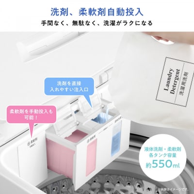 Hisense ハイセンス 洗剤自動投入 洗濯機 【設置費込み】7kg スリム 1-2人用