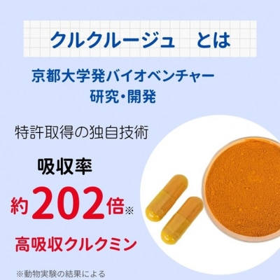 高吸収型クルクミン　クルクルージュ62粒入り1本