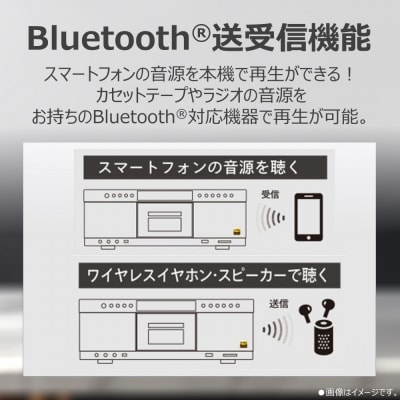 AUREX ハイレゾ対応SD/USB/CDラジオカセットレコーダー AX-KCR90(S)
