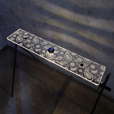 ゴールゼロ用シェード　ホールドギアラック　1個　アウトドア　川崎市自社工場一貫生産品【ペイズリー】