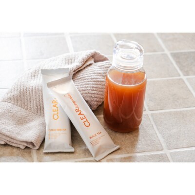 CLEAR tanpaku BLACK TEA & CITRUS HERB TEA 4本セット