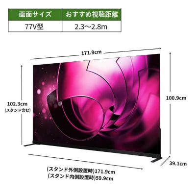 TVS REGZA【標準設置費込み】有機ELテレビ REGZA (レグザ) 77V型