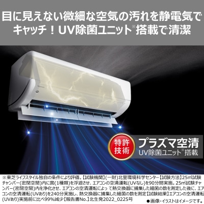 東芝　エアコン【標準設置費込み】フラッグシップモデル　23畳　RAS-V712DR(W)
