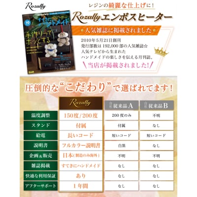 【雑誌掲載モデル】 エンボスヒーター レジン用 気泡消し　【kw0286-0002】