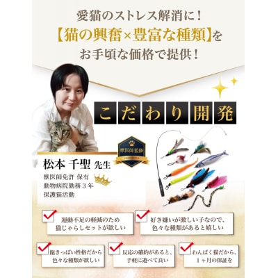 【猫びより掲載】 猫じゃらし 猫用おもちゃ 羽根 鈴 釣り竿　【kw0286-0032】