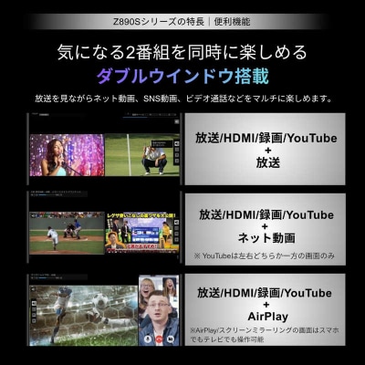 TVS REGZA【標準設置費込み】 Mini LED液晶テレビ REGZA レグザ Z8 50V型