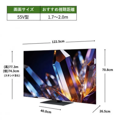 TVS REGZA【標準設置費込み】 有機ELテレビ X7 55V型 【kw0085-0089-2】