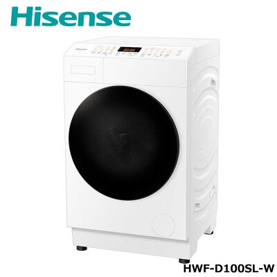 ハイセンス【標準設置費込み】ドラム式洗濯乾燥機 (左開き) HWF-D100SL-W