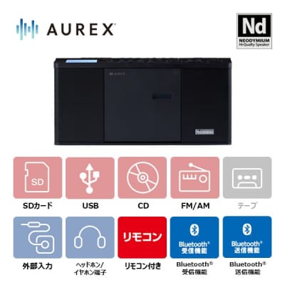 AUREX SD/USB/CDラジオ AX-CR90(K) 【kw0240-0505】