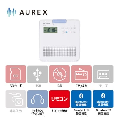 AUREX CDラジオ AX-CRB60(W) 【kw0240-0506】