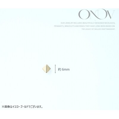 【甲府ジュエリー】Pt900　プラチナ　片耳折り紙ピアス(15132716)　