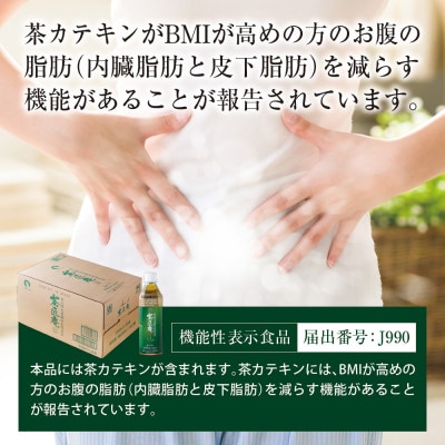 【機能性表示食品】 茶匠庵 緑茶ペットボトル 500ml×24本