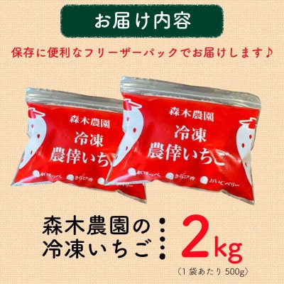 完熟冷凍いちご2kg!静岡限定品種【きらぴ香】 (060-26)