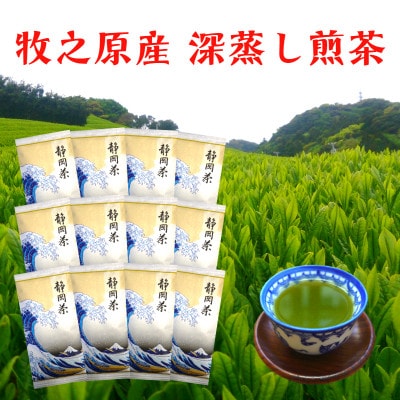牧之原産深蒸し煎茶「白富士」12袋セット