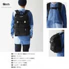 Revolla タブレットポケット付き スクエアバックパック リュック 男女兼用