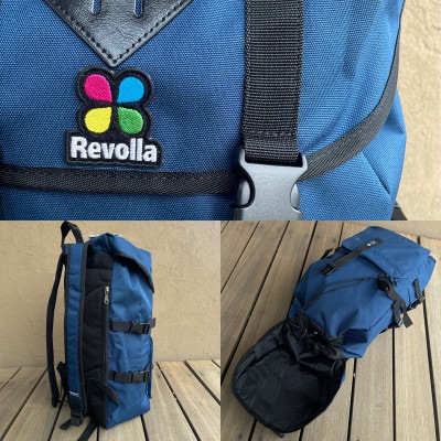 Revolla 軽量ナイロン マウンテンリュック 男女兼用 21リットル【ネイビー】