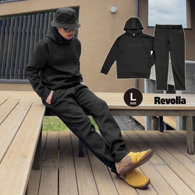 Revolla イケオジ リラックスセットアップ 【ブラック・L】