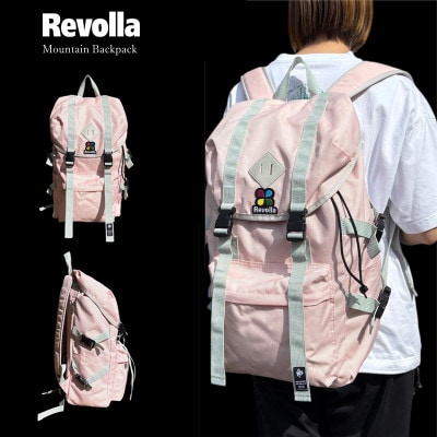 Revolla 軽量ナイロン マウンテンリュック 男女兼用 21リットル【ライトピンク】
