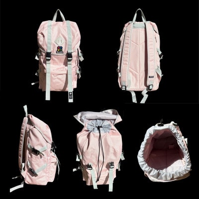 Revolla 軽量ナイロン マウンテンリュック 男女兼用 21リットル【ライトピンク】