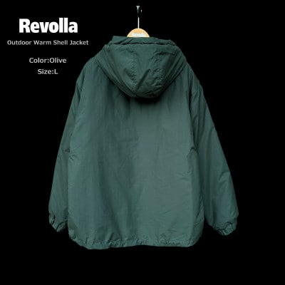 アウトドア ウォームシェルジャケット(オリーブ・L)