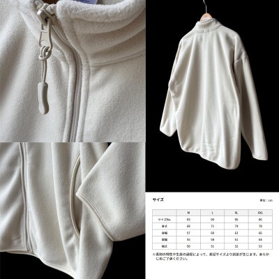 サーマルエスケープ フリース スタンドジップジャケット【ナチュラル・M】