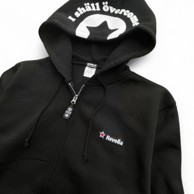 Revolla ふっくら暖かいジップパーカー&パンツ 男女兼用 【ブラック】【L】