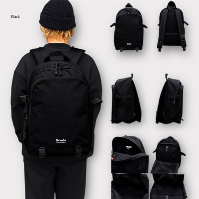 【ブラック】Revolla Secure Backpack 背面ポケット多収納リュック