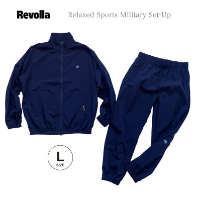 【ネイビー・L】リラックススポーツミリタリーセットアップ