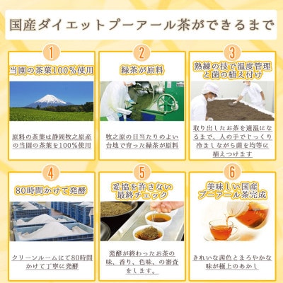 【さとふる限定】お茶の荒畑園　国産プーアール茶SARYU-SOSO(2g×30)【機能性表示食品】