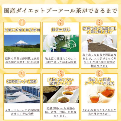 【さとふる限定】荒畑園　国産プーアール茶SARYU-SOSO(2g×30)×4袋【機能性表示食品】