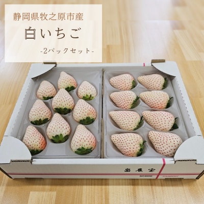 白いちご『Sweet milk berry』200g以上×2パック(計400g以上)静岡県牧之原市産