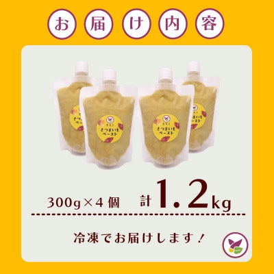 冷凍さつまいもペースト 計1.2kg 300g×4個