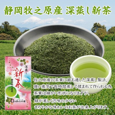 カンタンに本格水出し緑茶♪ 静岡県牧之原産深蒸し新茶100g×5袋とフィルターインボトルセット