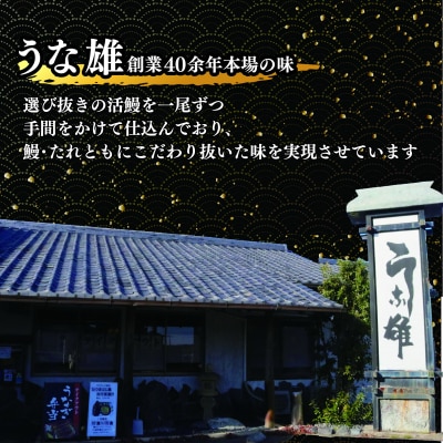 国産　鰻蒲焼4尾(たれ・山椒付き)