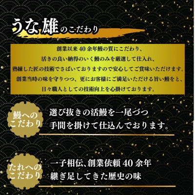 国産　鰻蒲焼1尾(たれ・山椒付き)