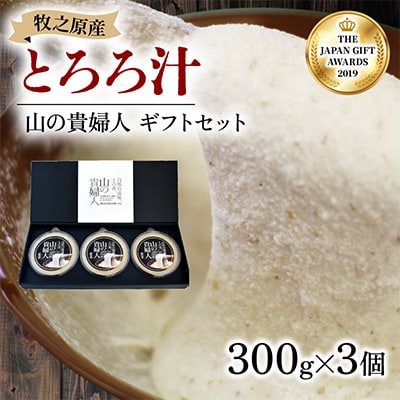 山の貴婦人ギフトセット(300g×3個)