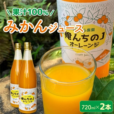 「いたくら農園」のクラフトジュースは甘みが最高!みかんジュース 720ml×2本 静岡県牧之原市