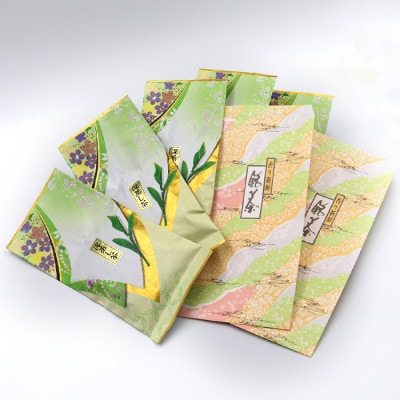 【緑茶の一大産地牧之原よりお届け】深蒸し茶【金印】5本+包装袋2枚
