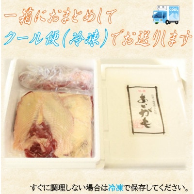 【先行予約】合鴨肉ブロック1kg+合鴨ガラセット