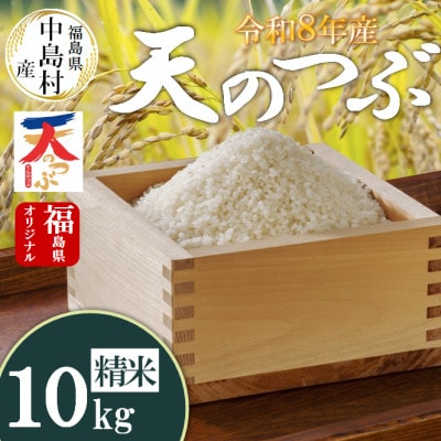 令和8年産 中島村産 天のつぶ 精米 10kg