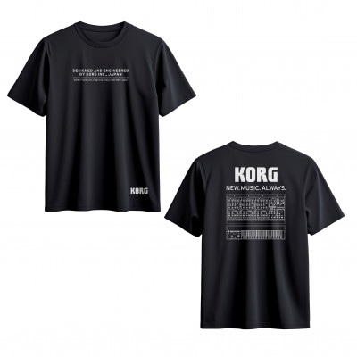 コルグ プレミアムTシャツ アナログシンセ/Backプリント(Mサイズ)