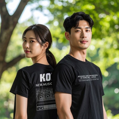 コルグ プレミアムTシャツ アナログシンセ/Backプリント(Mサイズ)