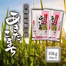 【毎月定期便】茨城県稲敷市産あきたこまち10kg(5kg&times;2)全3回