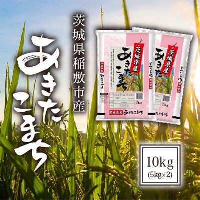 【毎月定期便】茨城県稲敷市産あきたこまち10kg(5kg×2)全3回